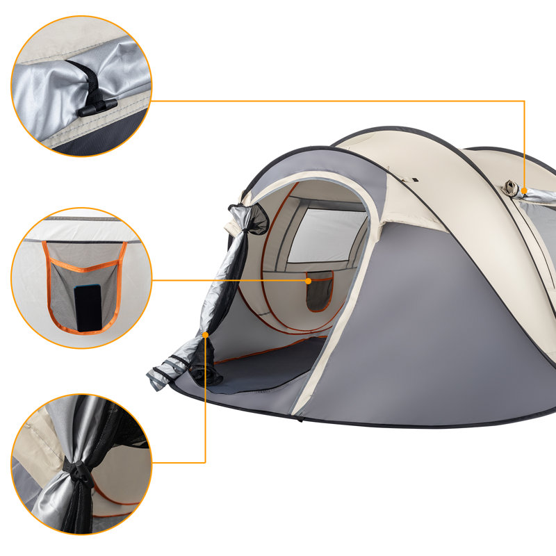 Ktaxon 4 Person Tent with Carry Bag Reviews Wayfair